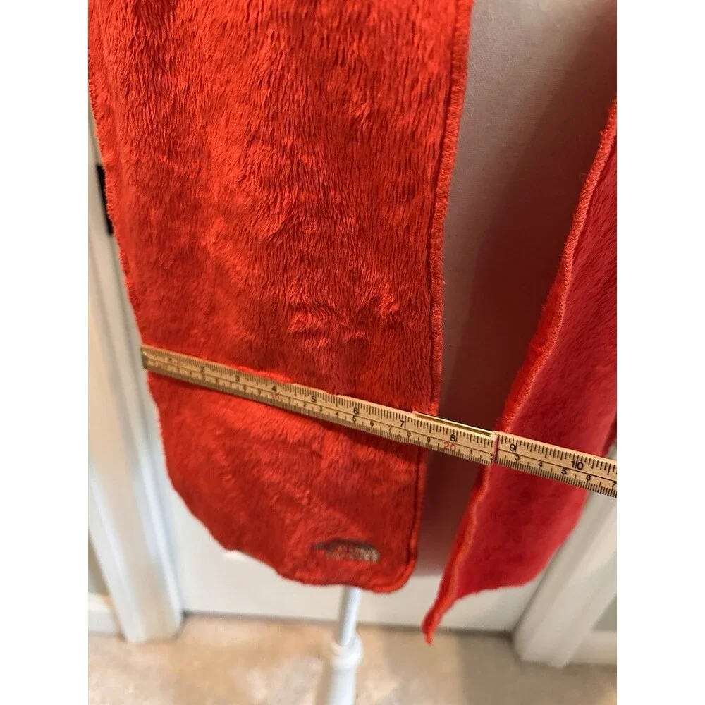 The North Face Denali Thermal Scarf Rambutan Red Orange Fleece NWT